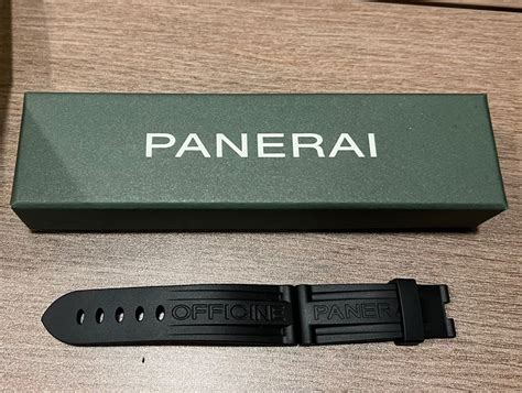 strap rubber panerai|original Panerai rubber strap.